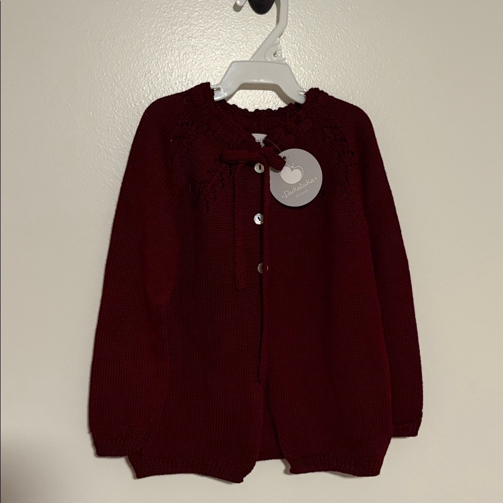Cozy Burgundy Kids Sweater